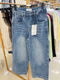Women Straight Cut Wide Leg Denim Pant